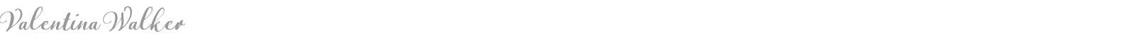 Valentina Walker font preview